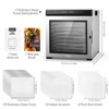 YASHE 10-Tray Stainless Steel Food Dehydrator, 1100W, 72H Timer, 95-167°F, for Jerky, Herbs, Fruits, Dog Treats, Recipes Included - 2 of 4