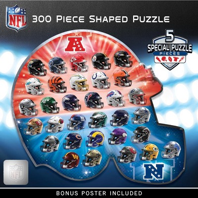 MasterPieces Jigsaw Puzzle for Adults - NFL Helmet Shaped 300 Pieces