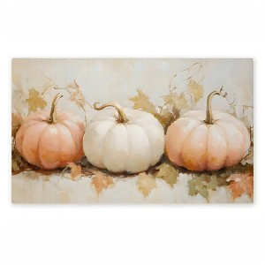 Stupell Industries Classic Pumpkin Trio Printed Outdoor Door Mat, design by Creative Studio, 18"x30" - 1 of 4