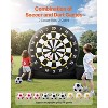 VEVOR Inflatable Soccer Dart Board, over 8 ft High Giant Soccer Dart Board with 9 Kick Balls & Air Pump, 2-Minutes Setup & Storage Bag, Black - 3 of 4