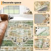 Area Rug, Rugs for Living Room, Non Slip Stain Resistant Kitchen Rug, Vintage Distressed Accent Rug - 2 of 4