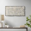 32" x 16" Paper Cloaked Leaves Unframed Wall Decor Natural: Madison Park Etched Botanical Artwork, Molded Hanger - 4 of 4