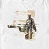 Men's Star Wars: The Mandalorian Starfighter Blue Prints T-Shirt - 2 of 4