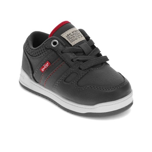 Levi's Toddler Bb Lo Cz Unisex Fashion Lowtop Skate Sneaker Shoe,  Charcoal/red, Size 6 : Target
