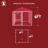 Lucky Dog STAY Series Black Powder Coat Steel Frame Villa Dog Kennel with Waterproof Canopy Roof and Single Gate Door - 3 of 4