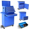 Gulches 2-in-1 Detachable Rolling Tool Chest, 5 Drawers Large Cabinet, Lockable, Heavy-Duty Steel, Lockable Wheels, 7 Boxes - 4 of 4