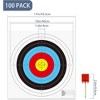 Morrell FITA Compound Bullseye Paper Shooting Targets, 17 x 17-Inch Sheets, for Indoor or Outdoor Ranges, Made with Wood-Free Printed Paper, 100 Count - 2 of 4