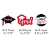 Big Dot of Happiness Red 2025 Graduation Party - DIY Shaped Cut-Outs - 24 Count - 2 of 4