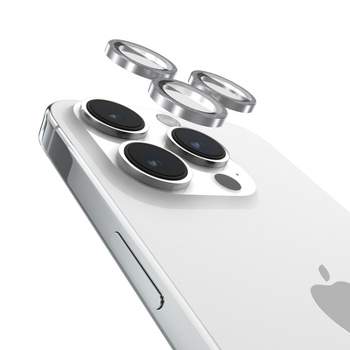 For iPhone 14 15 Pro Max Camera Lens Protectors Metal Camera Ring