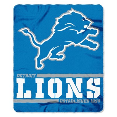 The Northwest Company Detroit Lions Fleece Throw , Blue