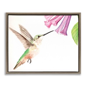 Stupell Industries Hummingbird & Bluebell Flower, 31" x 25" - 1 of 4