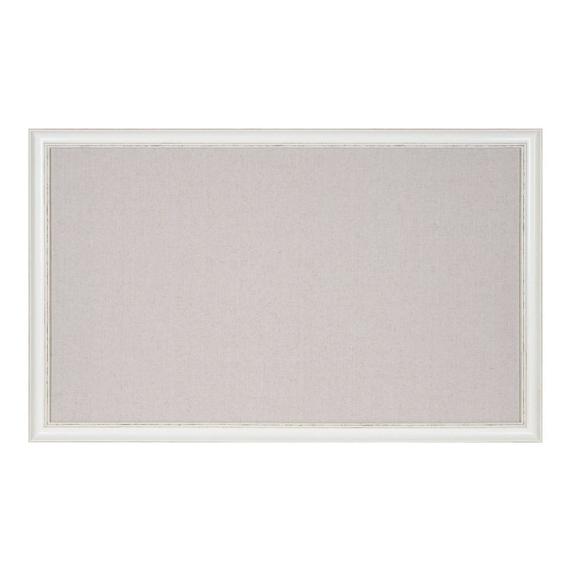 27&#34; x 43&#34; Macon Framed Linen Fabric Pinboard White - Kate &#38; Laurel All Things Decor, 3 of 7