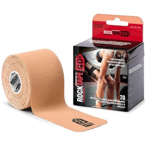 RockTape Go 20 Pre-Cut 10-Inch Strips Kinesiology Standard Adhesive - 1 of 2