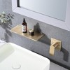 ChicFurnit Bathroom Sink Faucet Single Handle Waterfall Wall Mounted Faucet for Modern Bathrooms, Gold, 13.19"*4.13"*5.71" - 2 of 4