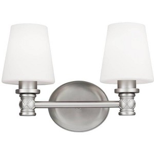 Generation Lighting Xavierre 14" Wide 2-Light Satin Nickel Bath Light - 1 of 1