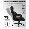 Grungis PU Leather Swivel Office Chair with Wheels,Gaming Chair with Adjustable Height and Pocket Spring Cushion,Computer Chair for Office - 2 of 4