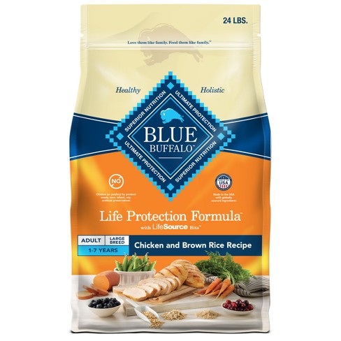 Blue Buffalo Life Protection Formula Natural Adult Large Breed Dry Dog Food With Chicken And Brown Rice 24lbs Target