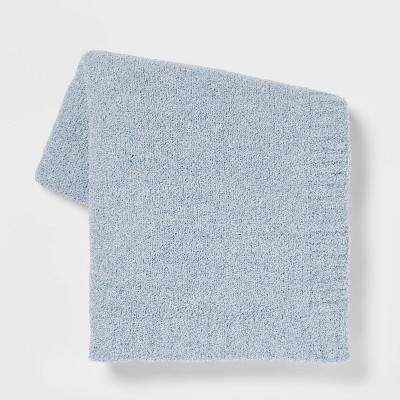 Cozy Knit Throw Blanket Blue - Threshold™