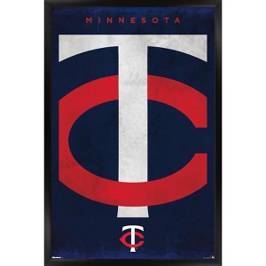 Trends International MLB Minnesota Twins - Logo 25 Framed Wall Poster Prints - 1 of 4
