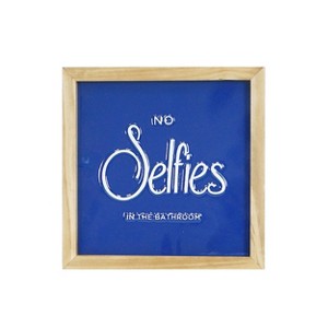 VIP Metal 12 in. Blue No Selfies Sign - 1 of 4