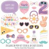 Big Dot of Happiness Two Cool - Girl - Pastel 2nd Birthday Party Photo Booth Props Kit - 20 Count - 2 of 4