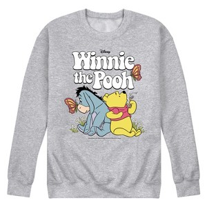 Men's - Winnie the Pooh - Retro Eeyore Graphic Fleece Sweatshirt - 1 of 4