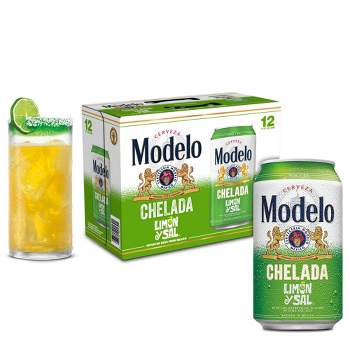 Modelo Chelada Limon y Sal Import Flavored Beer - 12pk/12 fl oz Cans