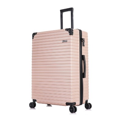 Dukap Tour Spinner Checked Lightweight Medium Hardside Suitcase : - Champagne Target