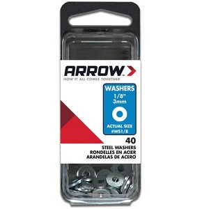 Arrow WS1/8 Steel Washers, 1/8-Inch, 40-Count - 1 of 1