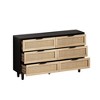 VYNXARIA 51.18inch 6-Drawers Rattan Storage Cabinet Rattan Drawer,for Bedroom,Living Room - 2 of 4