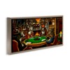 Stupell Industries Deer Playing Poker in Lodge Floating Frame Canvas Art - 2 of 4