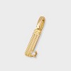14K Gold Dipped Cubic Zirconia Ribbed Letter Charm - A New Day™ Gold - 2 of 2