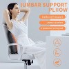Coverado Leather Lumbar Support Pillow for Office Chair, Cars, Sofa with Detachable Memory Foam Back Support Pillow - 2 of 4