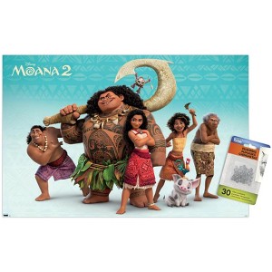 Trends International Disney Moana 2 - Group Unframed Wall Poster Prints - 1 of 4