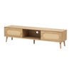 GlasFlength TV Stands and Consoles, Stylish Entertainment Center for Living Rooms, Modern Designs for Classic Interiors, Beige,70.8”*15.7”*17.7" - 4 of 4