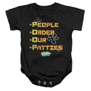 Baby Spongebob People Order Our Patties Infant Bodysuit - 1 of 3