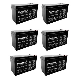 PowerStar-12V 9AH SLA Battery Replaces CP1290 6-DW-9 HR9-12 PS-1290F2 - 6PK - 1 of 1