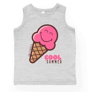 The Juniper Shop SmileyWorld Cool Summer Ice Cream Pink Youth Tank Top - 1 of 4