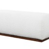 Ashcroft Furniture,Kelvin Ivory Boucle Bench - 4 of 4