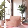 Christopher Knight Home Geoffrey Modern 43" Velvet Bean Bag Chair with Armrest - 2 of 4