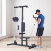 Down Machine - Wall-Mounted Cable Workout Machine 400Lbs Weight Capacity, Dual Pulley System, 20 Height Adjustments for Full Body - 2 of 4