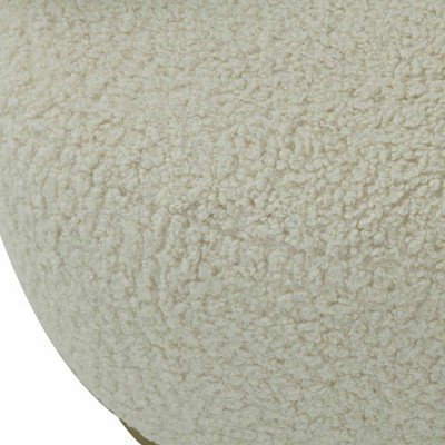 Champagne Velvet Swivel Chair with Wood Base