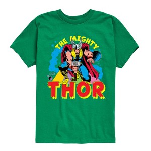 Boys' - Marvel - Thor The Mighty Short Sleeve Graphic T-Shirt - 1 of 4