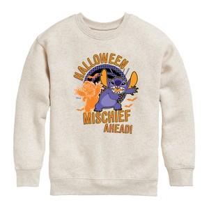 Boys' - Disney - Lilo & Stitch Graphic Long Sleeve Fleece Sweatshirt - 1 of 4