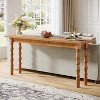 Tribesigns 70.9 inch Narrow Sofa Table, Extra Long Console Table Behind Couch with Solid Wood Leg for Living Room Hallway Entrance - 2 of 4
