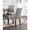 NicBex Modern Set of 2 Dining Chair with Soft Cushion & Nailhead Trim for Kitchen,Dining Room,Gray - 4 of 4