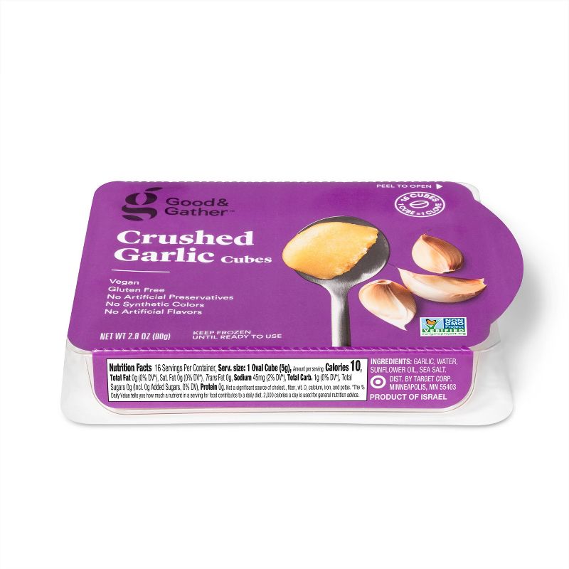 Frozen Crushed Garlic Cubes - 2.8oz - Good &#38; Gather&#8482;, 2 of 5