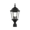 Livex Lighting Hamilton 3 - Light Post Light in  Textured Black - 4 of 4