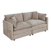 NicBex Couches for Living Room Deep Seat Sofa Couch Upholstered 2 Seater Sleeper Loveseat Sofa with 4 Pillows for Bedroom - 3 of 4
