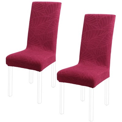 Piccocasa Stretch Spandex Fabric Removable Parsons Chair Slipcover Wine   GUEST 3154fc65 9a72 4c22 842c 5d0a7287e8df